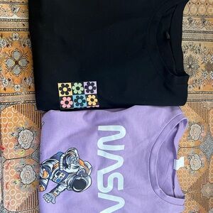 Kids Purple and Black T-Shirts